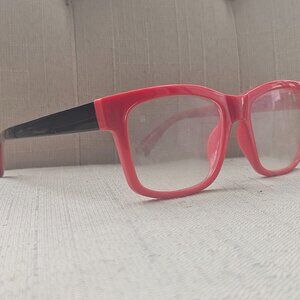 Zenni Optical Eyeglasses Frame Red/Black Tone Eye Wear Unisex Glasses Frame only